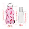 Mini Hand Sanitizer Bottle 30ml Portable Travel Silicone Cosmetics Shower Gel Bottles Refillable Bottles with Keychain Holder