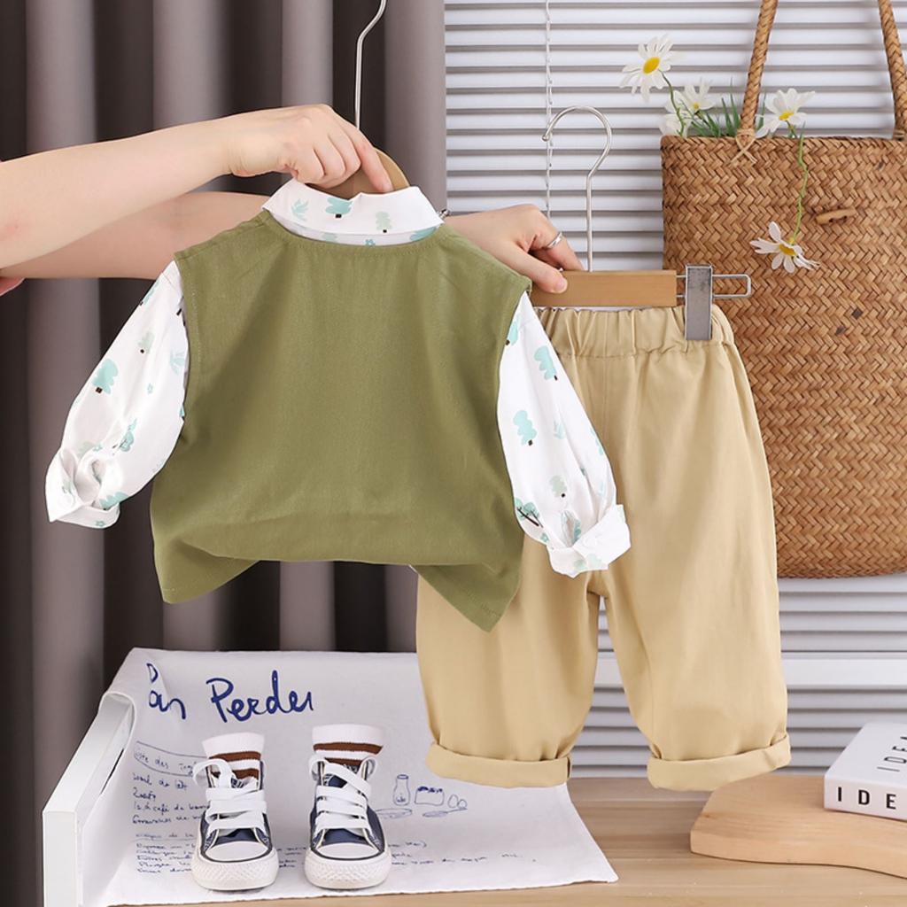 Uformelt langermet sett for barn, komfortable hverdagsantrekk