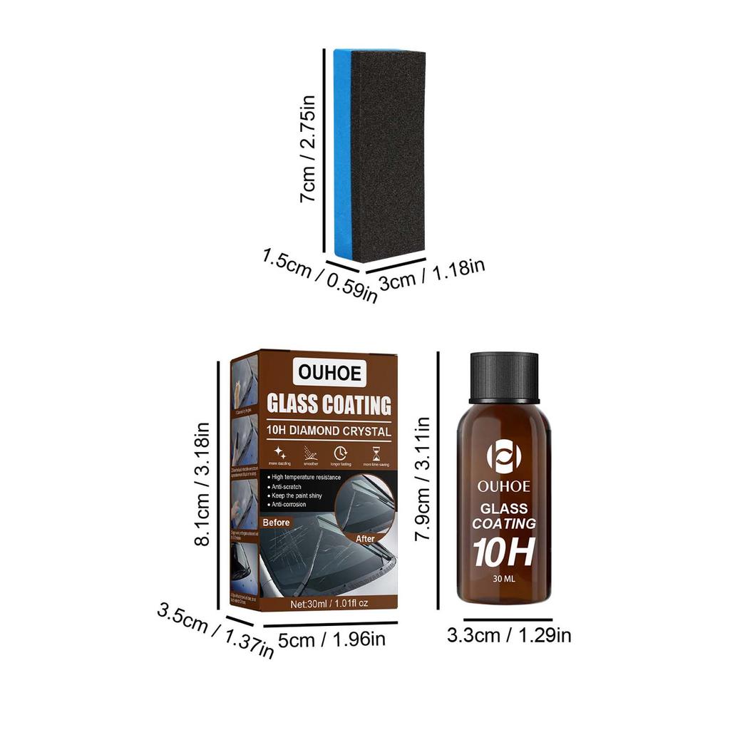 Car Class Coating 10H Diamond Ceramic Coating Anti-scratch Hydrophobic Auto Polishing Kit High Protection Car Shield Coating