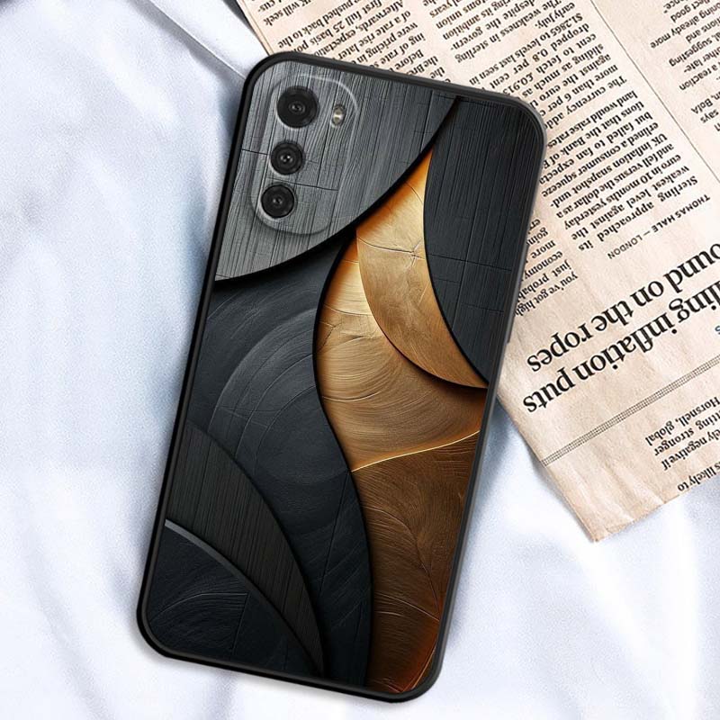 Vintage Compass Illustration Phone Case For Motorola G85 Edge 50 G24 G35 G14 G04 40 G72 G34 G G54 G13 G32 5G Black