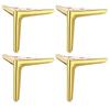 Set of 4 Metal Furniture Legs with Anti Slip Pads Metal Triangle Furniture Legs set for DIY Cabinet Sofa & Chair Support