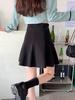 High Waist A-line Woolen Skirt for Pear-Shaped Women - Slimming, Hip-Covering, Plus Size, Autumn & Spring