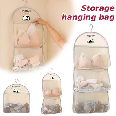 Storage Hanging Bag Underwear Socks Storage Bag Hanging Underwear Storage Net Closet Dormitory Organizer Behind Door Storage Bag