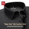 Hodo Men's Luxury Silk & Modal Blend Long-Sleeve Shirt