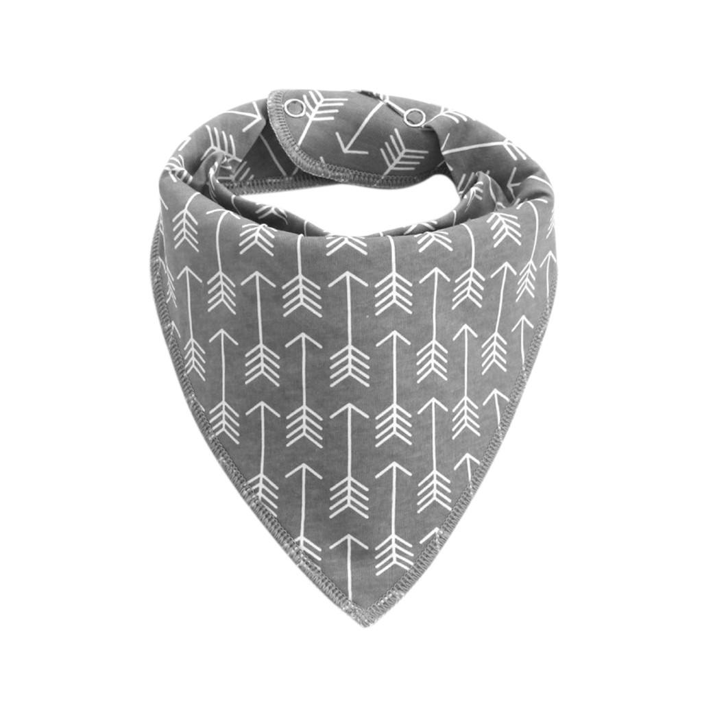 

Newborn Baby Cartoon Feeding Cloth Bib Infant Folding Triangles Scarf