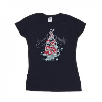 Womens/Ladies The Nightmare Before Christmas Scary & Bright Cotton T-Shirt