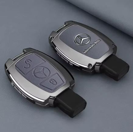 Car Key Case Cover Bag Keychain Shell Fod Suede Leather For Mercedes Benz A B C S Class AMG GLA CLA GLC W176 W221 W204 W205 PQRST1