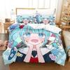 Magical Girl Site Bedding Set Single Twin Full Queen King Size Bed Set Aldult Kid Bedroom Duvet Cover Sets Kawaii Bed Sheet Set