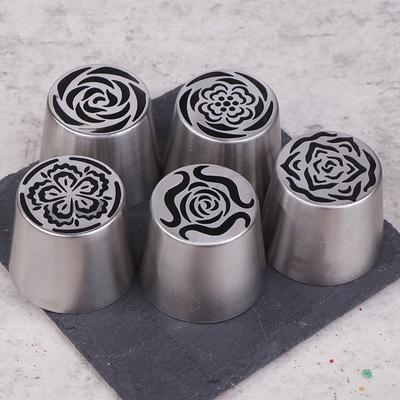1Pc Sl42/Sl44/Sl45/Sl56/Sl58 Stainless Steel Russian Icing Piping Nozzles Diy Pastry Cake Icing Frosting Nozzles Decorating Tips