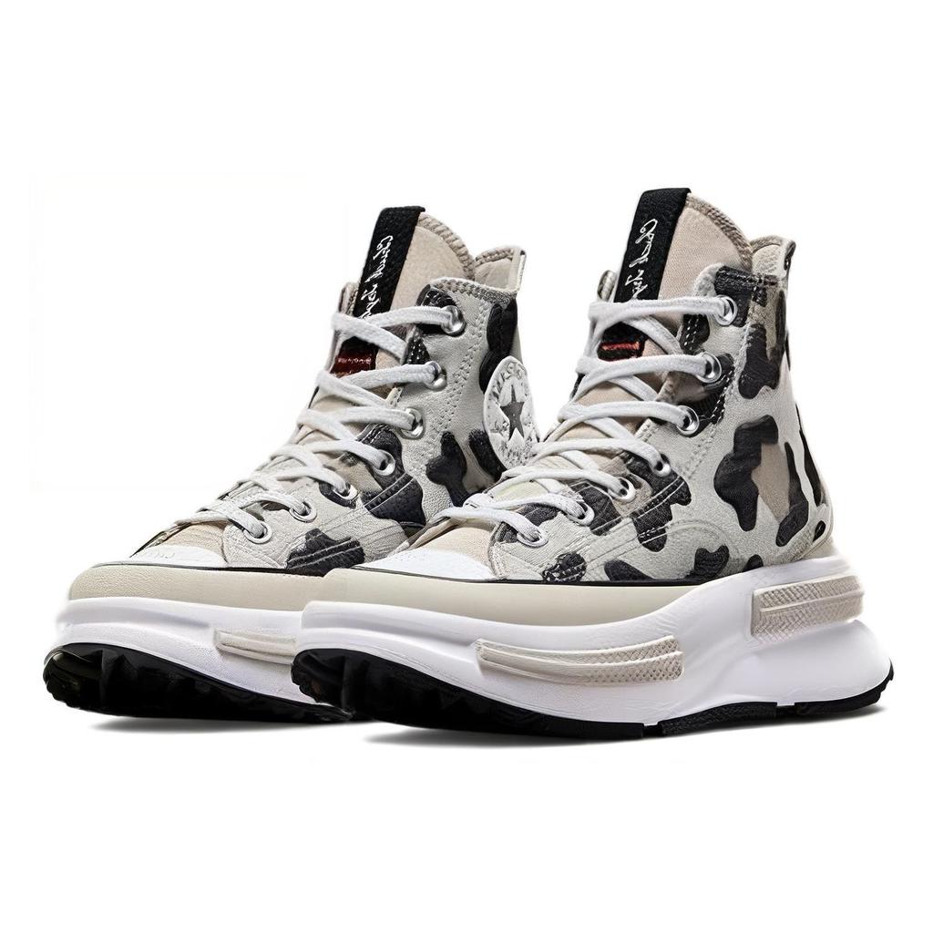 Converse Run Star Legacy Pantofi Simpli Versatili Durabili cu Înălțare Absorbție Șoc High Top Pânză Adidași Unisex Bej Negru A05361C