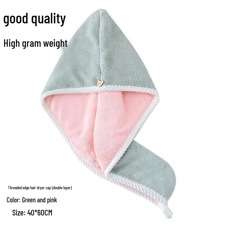 Women's 2025 Quick-Dry Double-Layer Headscarf Towel Cap