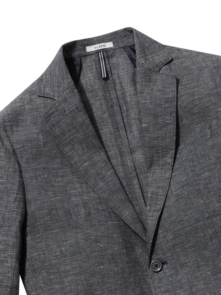 Olzen Men'S Linen Jacket_Zog2Kg1302Nv
