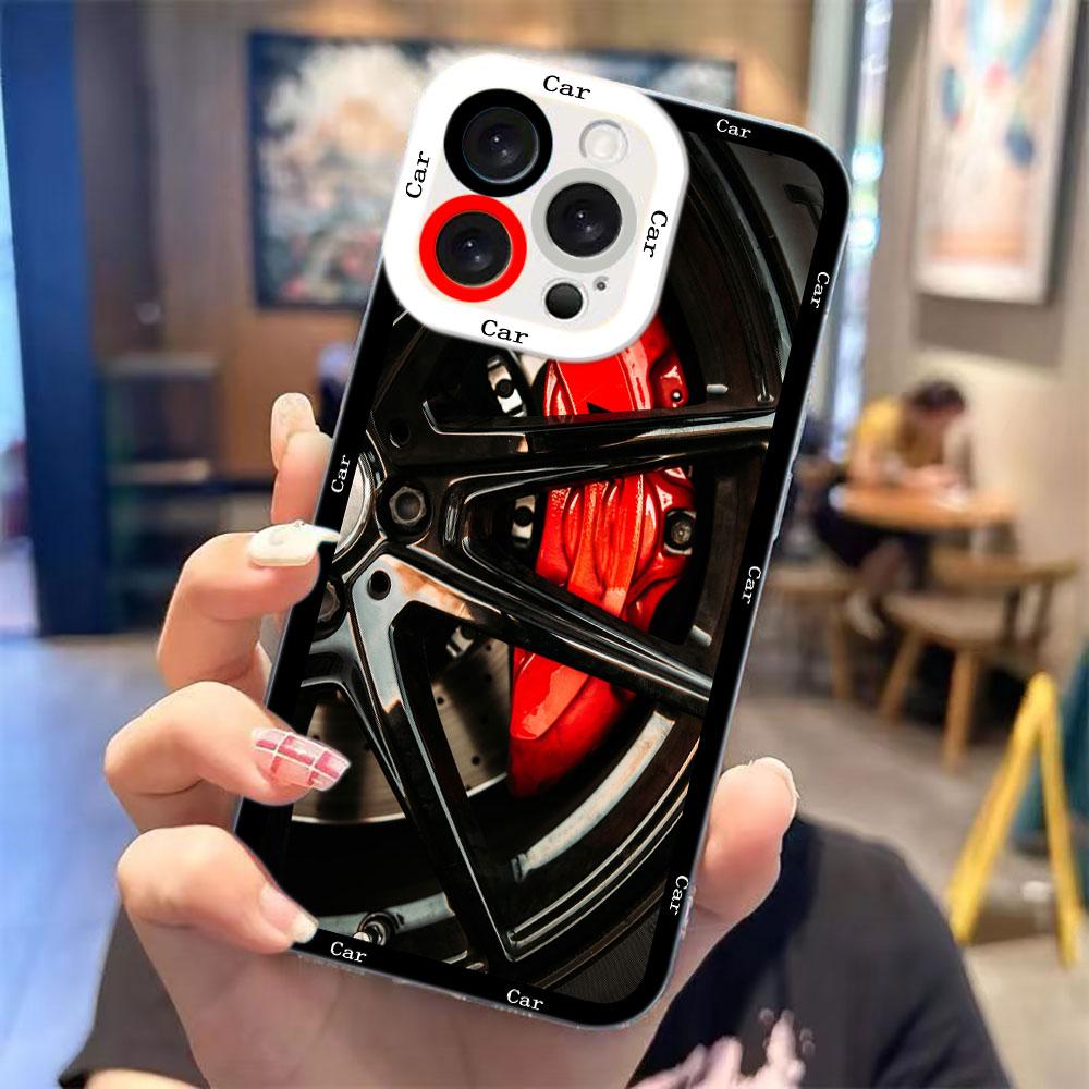 

Luxury Wheel Caliper Clear Phone Case For Infinix HOT ZERO 60 50 40I 40 30 30I 20I 20S 12 11S TECNO SPARK 10 20 Case Cover Capa Infinix ZERO20