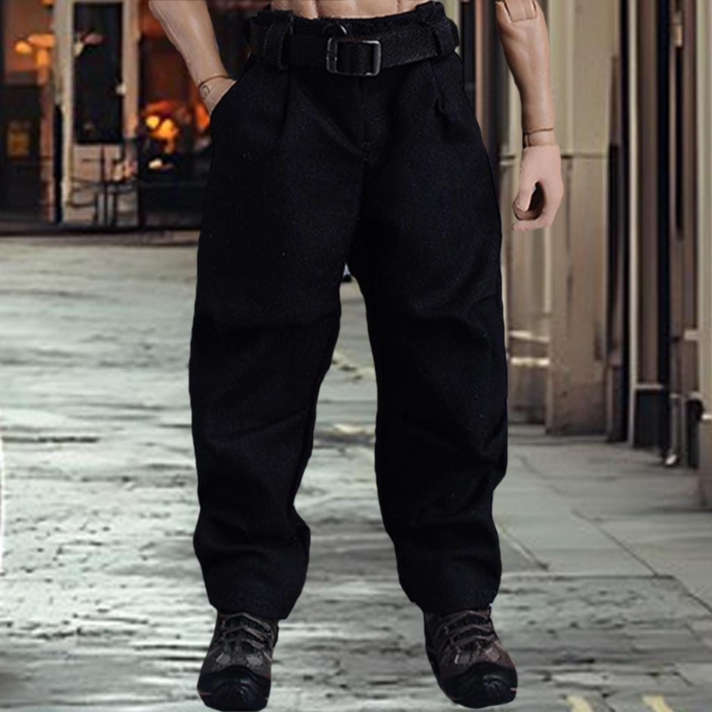 1/12 Doll Pants And Belt, , Action Figures Clothing, for 6 '' Male Costume