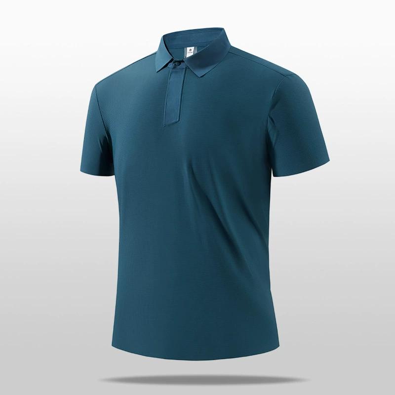 Business Polo Shirt, Golf Quick Drying Shirt, Stand Up Collar, Fashionable Running, Casual Men's High-end Design Top