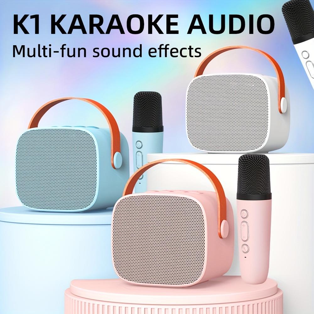 Boxă Portabilă Wireless Microfoane Duble Mașină de Karaoke Compatibilă Bluetooth Boxe Stereo cu Sunet Surround Cântat în Familie