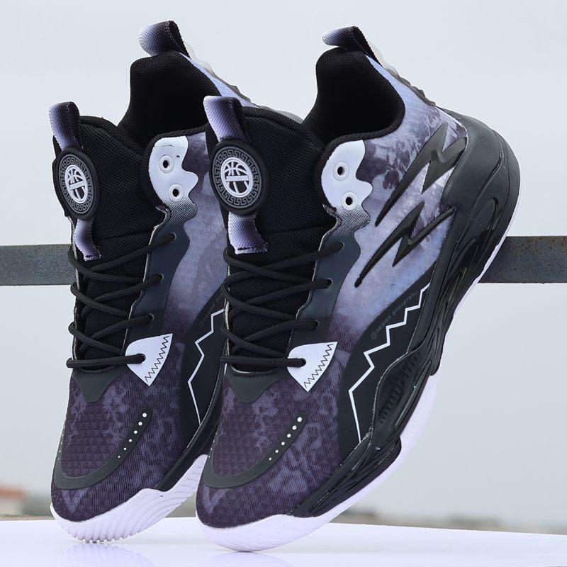 New men's sports basketball shoes non-slip and wear-resistant, lightweight performance, breathable and thin mesh casual versatile shock absorption an