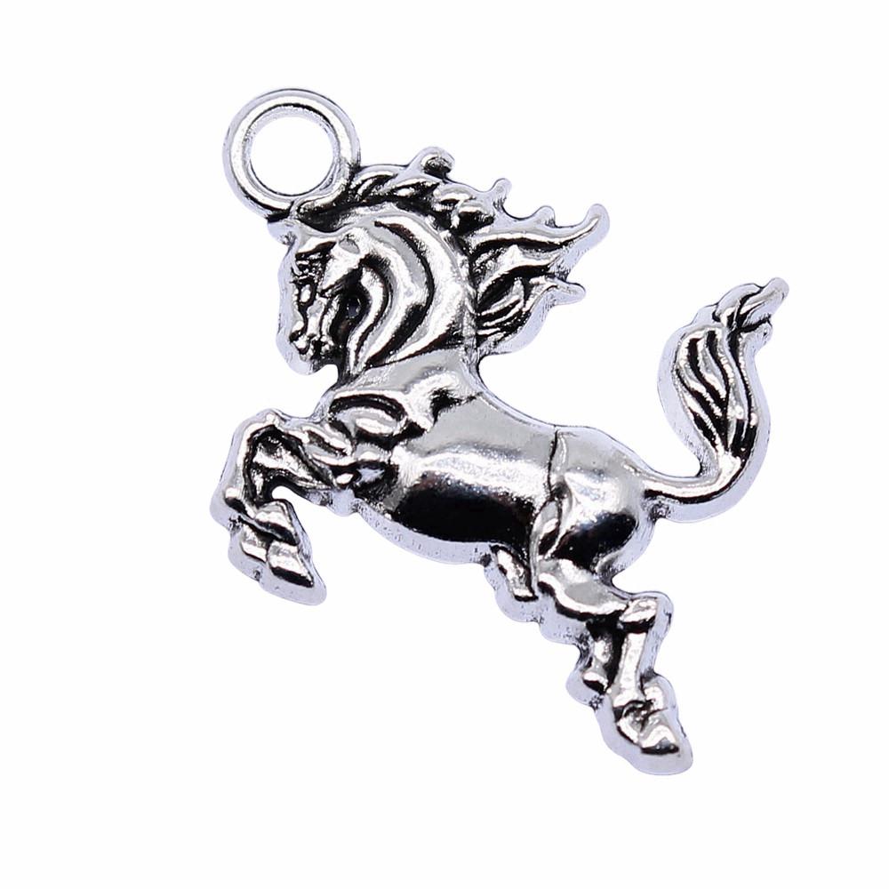 Antique Horse Pendants Metal Animal Charms For DIY Jewelry Handmade Craft Supplies