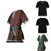Stylish V-neck Medieval Tunic Top Shirt For Men Perfect For Renaissance Festivals
