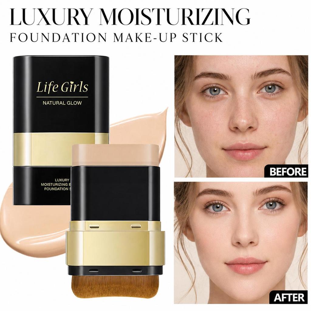 Luxurun Qinyan Foundation Stick Lightweight and Obedient Beauty Moisturizing Foundation Stick Double-headed