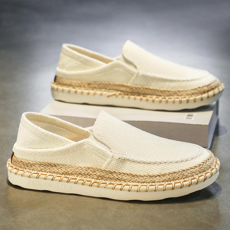 Men'S Shoes Spring And Autumn Lazy Pedal Lasagna Men'S Casual Sports Breathable Cloth Shoes