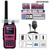 Baofeng UV-5R Mini Walkie Talkie BF-5R Mini Ham Two Way Radio Pink Dual Display USB-C 999 Channel AM For Camping Hiking Hunting