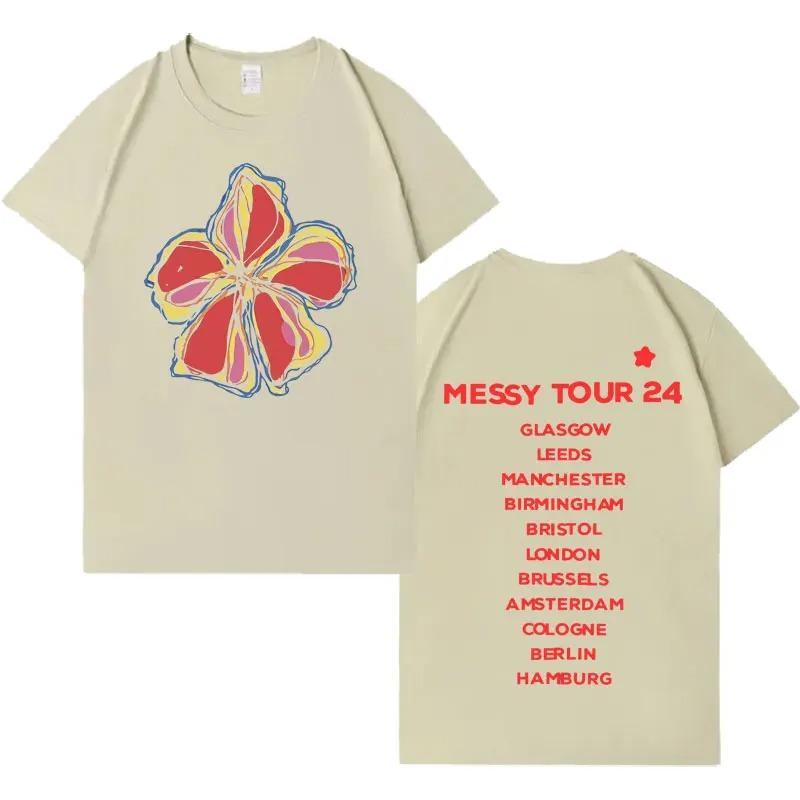 

Singer Olivia Dean Messy Tour TShirt Fashion Short Sleeve TShirt Unisex Loose Gothic Casual Comfortable TShirt Fan Gift S