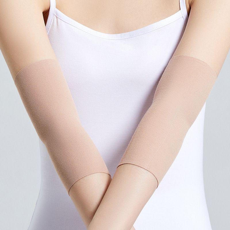 

Summer Wristband Female Sports Scar Cover up Covering Tattoo Cover Sleeves Oversleeves Elbow Arm Sleeve Skin Color Flesh Color 20cm-skin color L