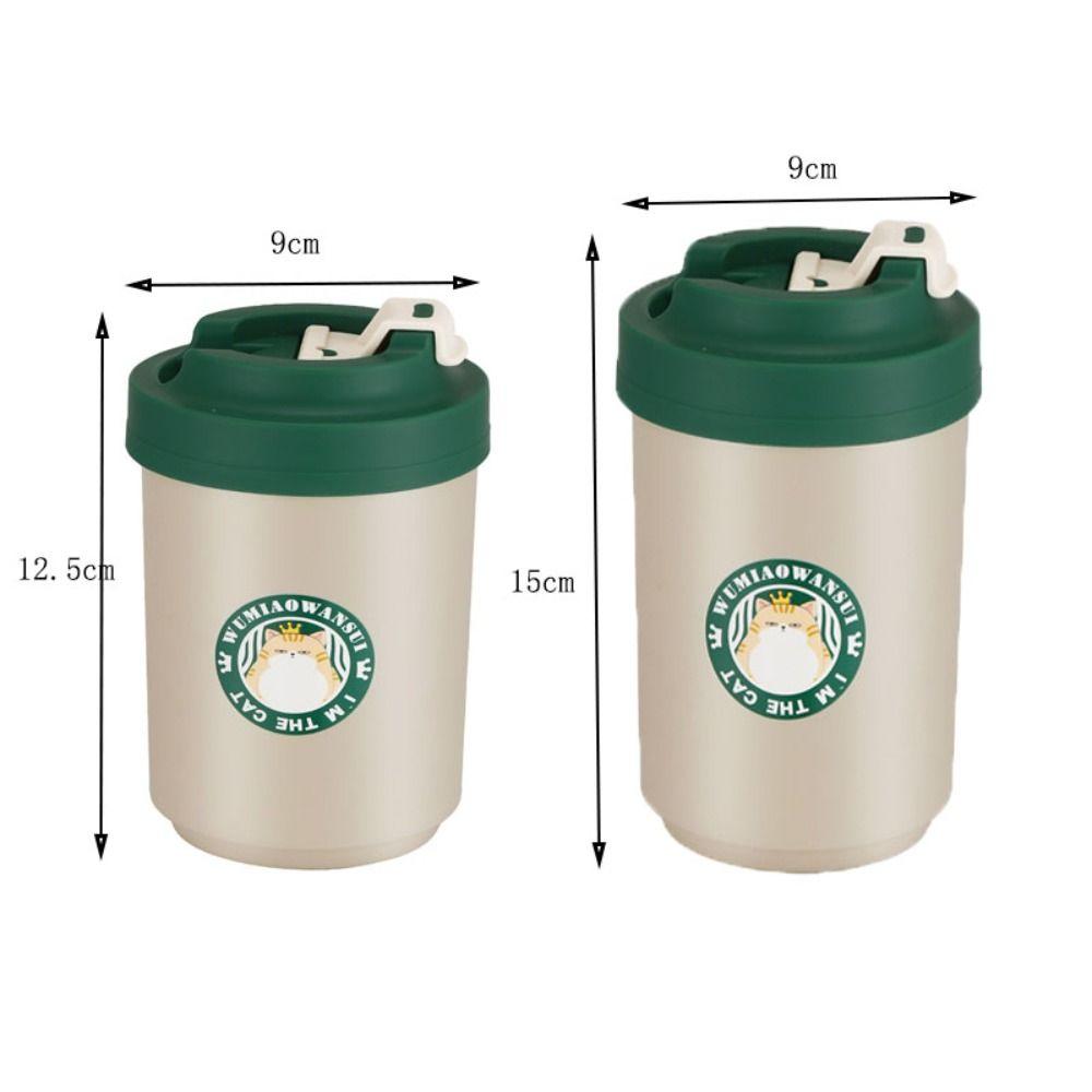 380/480ML Stainless Steel Thermal Coffee Mug Double Layer Vacuum Flasks Cup Coffee Tumbler  Student