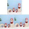 Wooden Russian Nesting Dolls Set With Christmas Decor And Modern Minimalist Style For Holiday Gift