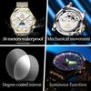 Relojes OLEVS para Hombre 7070 Lujo Moda Original Automático Mecánico para Hombre Calendario Fase Lunar Resistente al Agua Luminoso Fecha