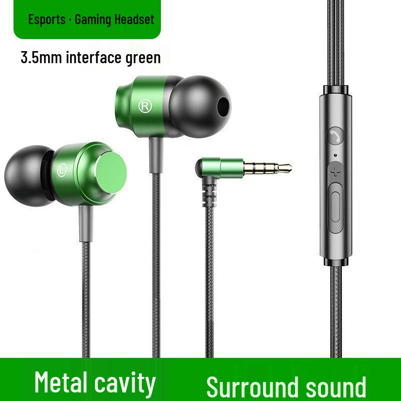 Metal Magnetic Gaming Earphones, Wired In-Ear with Type-C Angled Plug for Precise Sound Localization