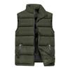 Men's Cotton Vest Jackets Warm Large Size Cotton Overcoat for Male Vest Jacket Outer Wear Clothing Garment