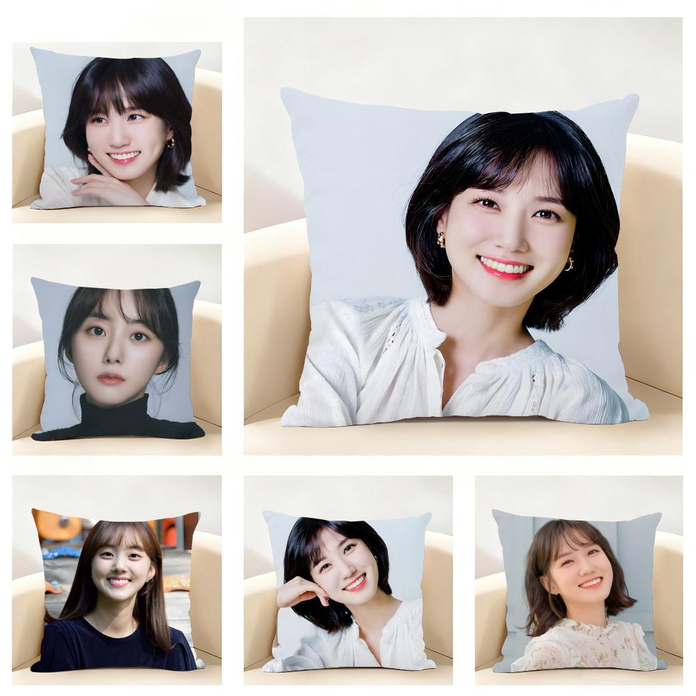 Popular Korean Actress PPark SSewan Cushion Cover Linen Pillowcase Soft for Sofa Bed Home Room Decor