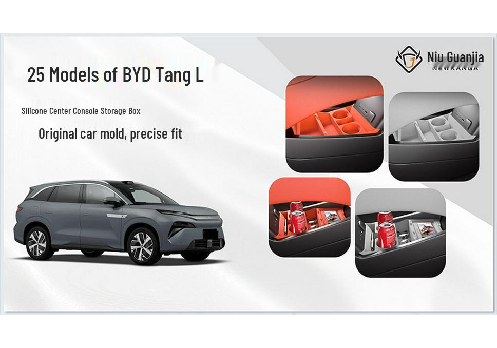 Silicone Storage Box for 25 BYD Tang Models LDM/EV Central Console