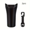2 pezzi Portaombrello da Auto Versatile con Secchiello Portaoggetti e Gancio - ABS Resistente, Adatto alla Maggior Parte dei Veicoli