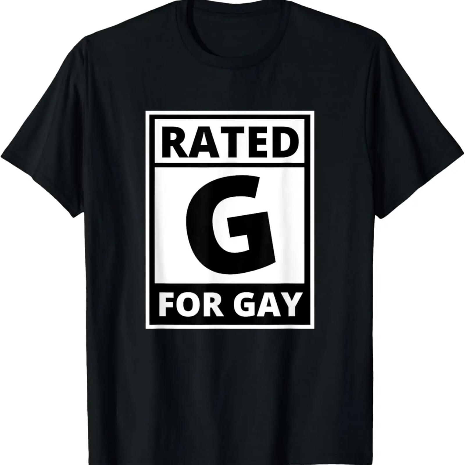 

Rated G for Gay - Funny Movie Rating T-Shirt XXXXXL чорний