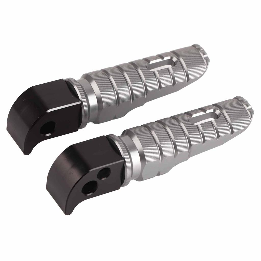 Pair of Rear Foot Pegs Aluminum Alloy Pedals Fit for MT‑10 MT‑09 MT‑07 Tracer900 FZ6