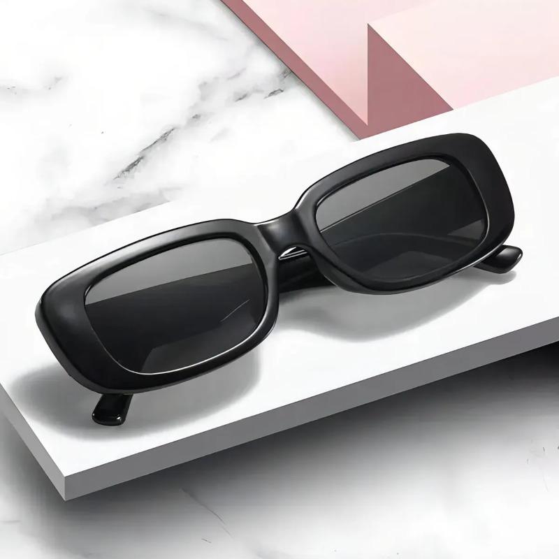 UV400 Rectangle Anti Light Sunglasses for Women Men Hiking Camping Square Punk Eyeglasses Shades Outdoor Sports
