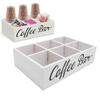 11,7x8x3,2 Zoll Größe Kaffeebar-Organizer Holzmaterial Kaffeekapselhalter Küchenaufbewahrung