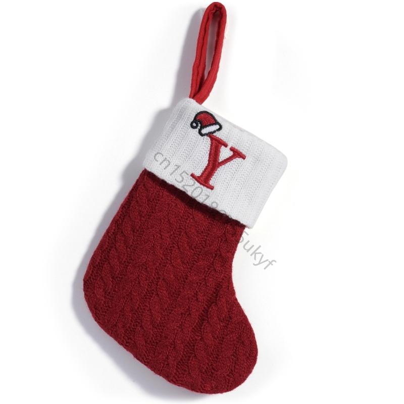 Christmas Letter Stocking Textile Decors For Fireplaces Door Display F1FB