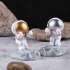 Cute Cartoon Cell Phone Stand Synthetic Resin Desktop Astronaut Ornament for Home Office Car Decor