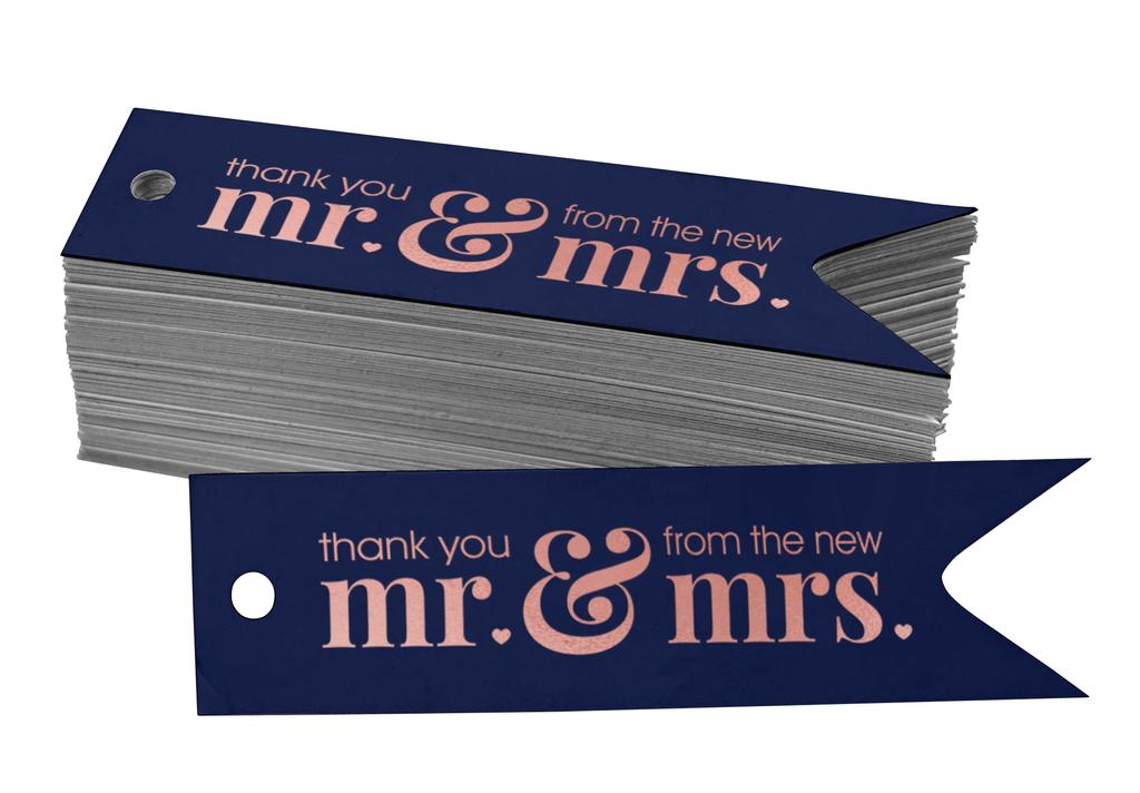 Inkdotpot Pack Of 100 Thank You From The New Wedding Favor Paper Tags Craft Real Gold Foil Hang