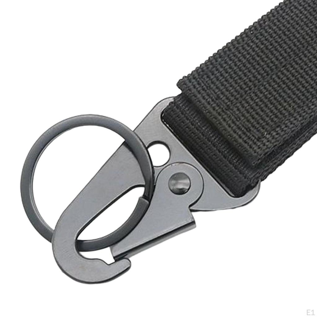 Nylon Webbing Buckle Practical Carabiner Belt Keychain Hook for Cycling