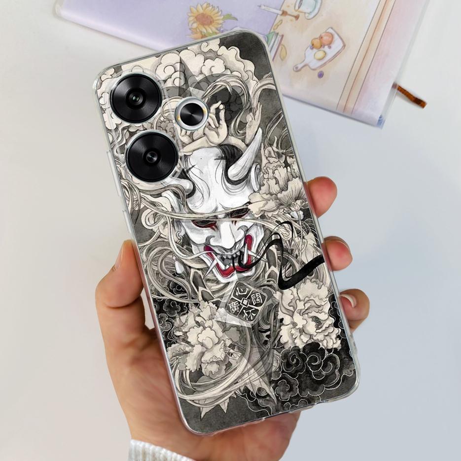 For Xiaomi Poco F6 Case Redmi Turbo3 New Fashion Painted Cover Soft Slim Phone Cases For Xiaomi Redmi Turbo 3 Poco F6 F 6 Bumper