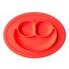 1Pcs Smiley Kids Feeding Plate Silicone Sucker Bowl Baby Infant Safe Dining Plate Cartoon Smile Face Children Dishes Tableware