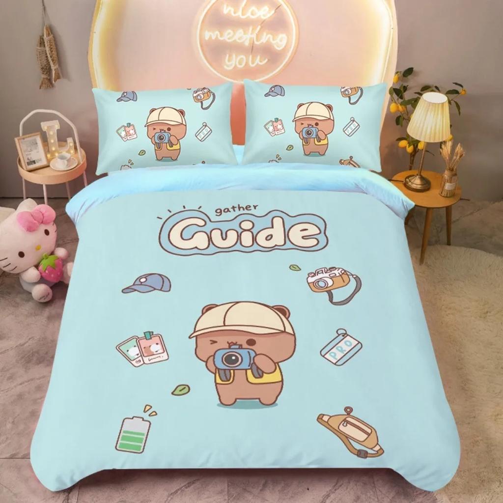 Comforter Lovely Children'S Kawaii Bubu And Dudu Comforter Bed Single Twin Full King Queen Size Bedding Set Kids