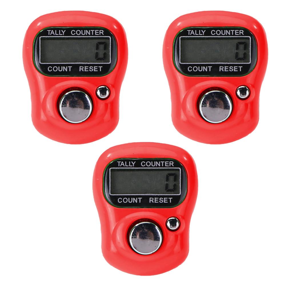 20-1 szt. Licznik palcowy Klik Mini Marker ściegów Rząd Robótki na drutach Liczniki elektroniczne Cyfrowy licznik kliker LED Narzędzie