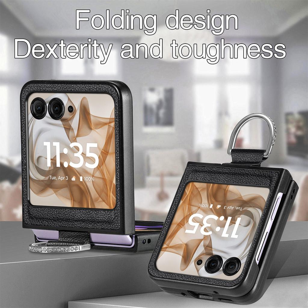Coque de téléphone portable en cuir antidérapante pour Motorola Moto Razr 70 Ultra 5G 2026 Razr 60 50 2026 2026 Razr70 Razr60 Razr50 Housse Coque