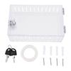 Thermostat Lock Box with Key Transparent Plastic Thermostat Cover for Home Office